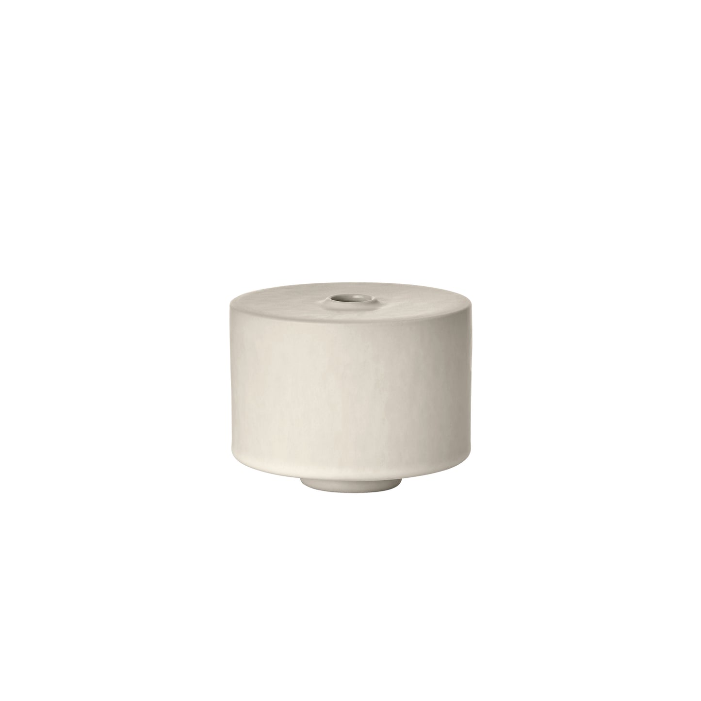 White ceramic vase on a white background