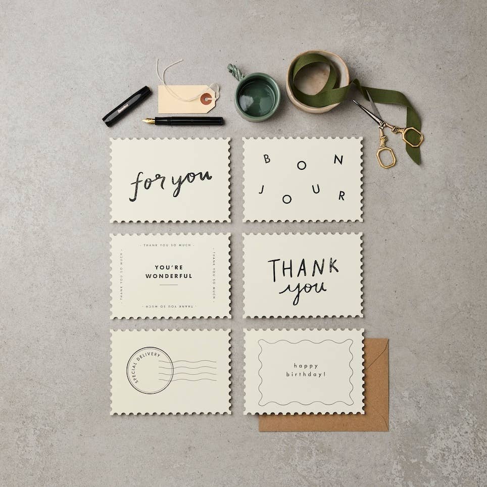 Hand-Printed Notecards | Pack of 6