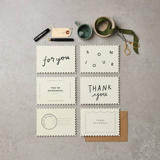 Hand-Printed Notecards | Pack of 6