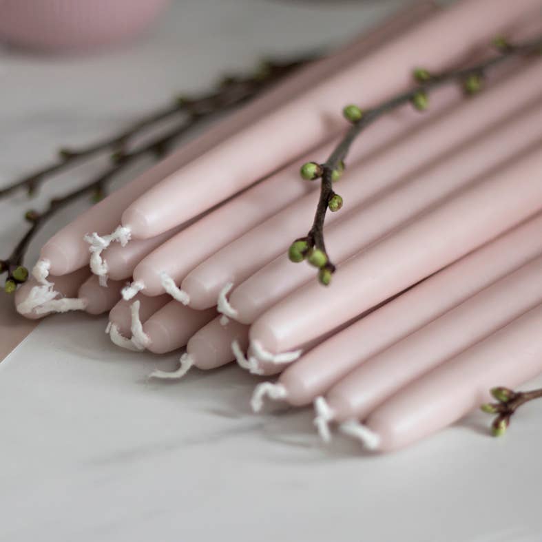 Christina Antikljus Dusty Pink Candles | 4 Pack