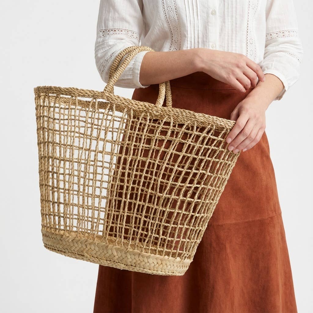 Open Weave Market Basket