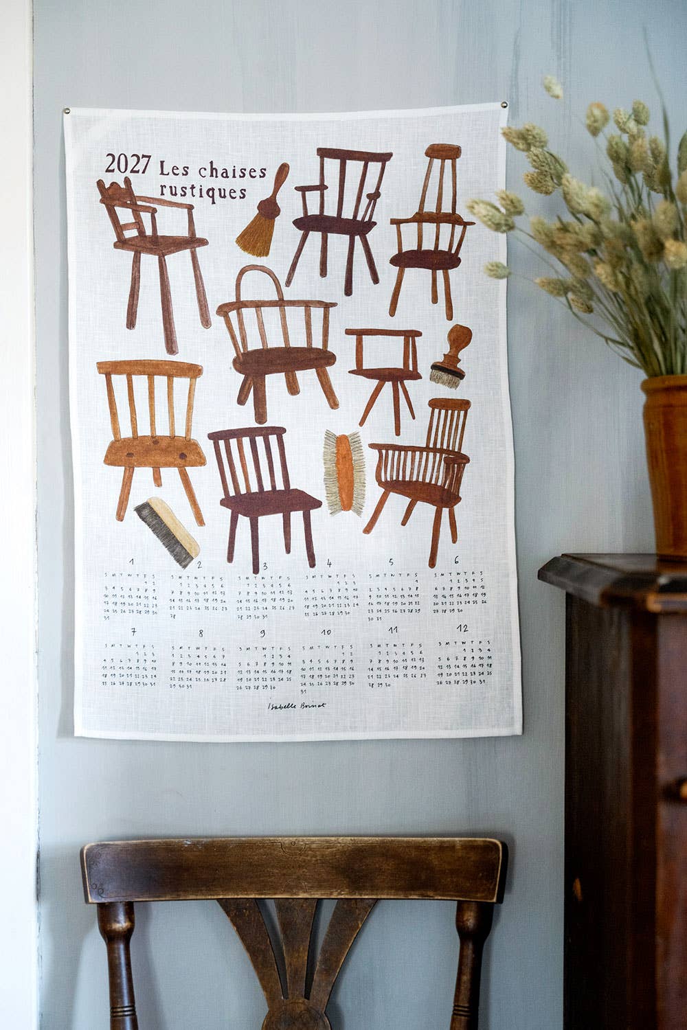2027 Linen Calendar | Les Chaises Rustique