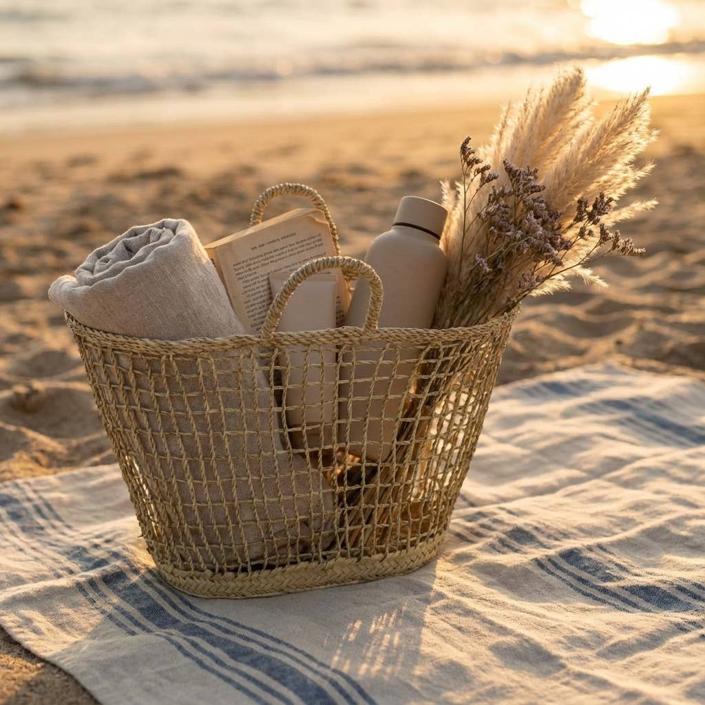 Open Weave Market Basket