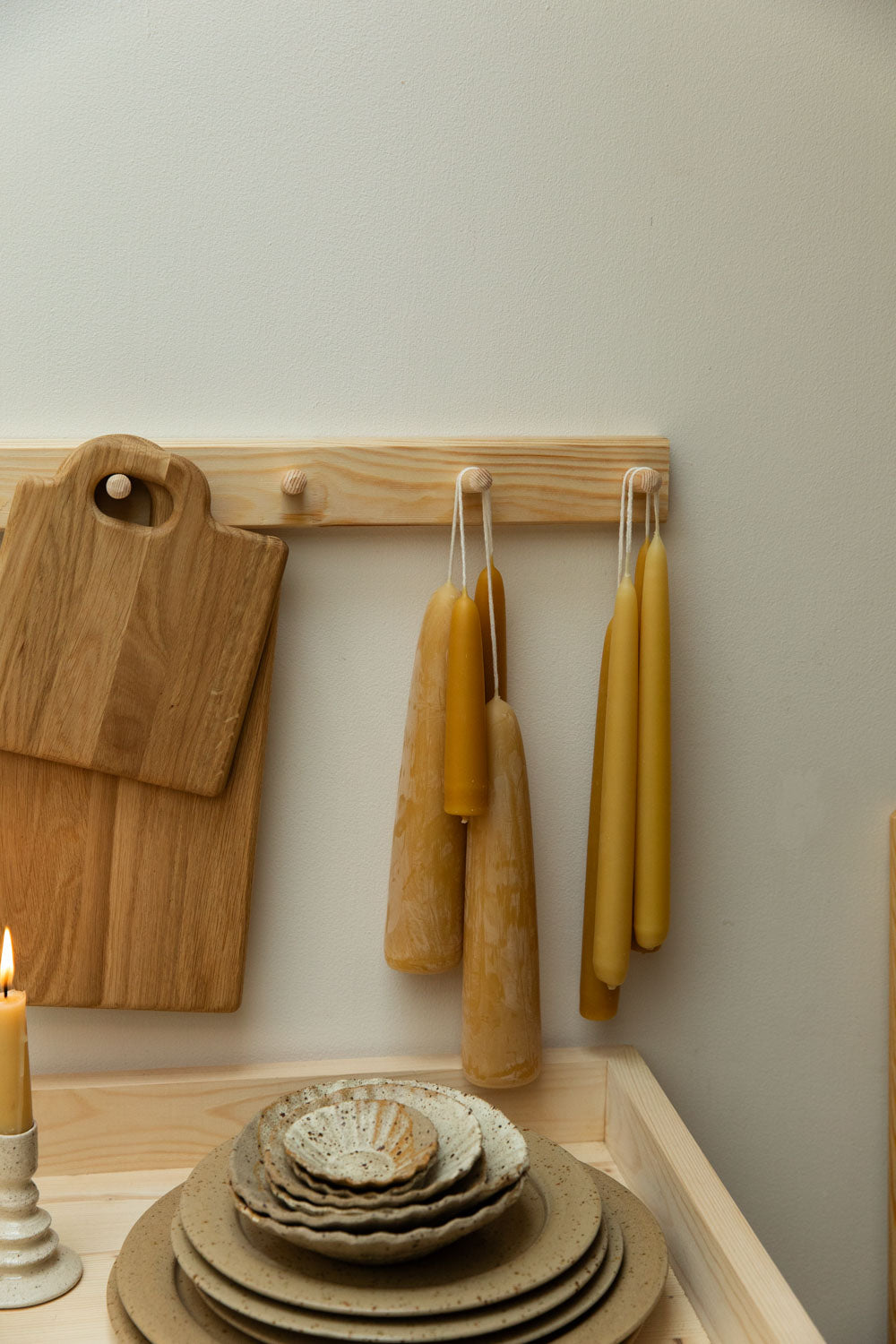 English Beeswax Candles | Standard 8hr