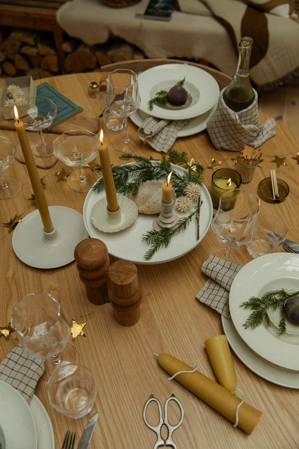 Nordic Candle Holder | Vanilla