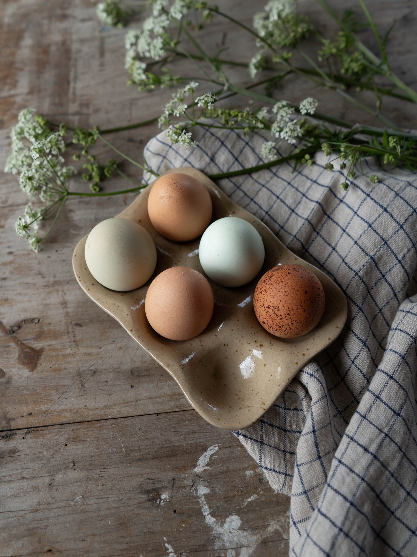 Stoneware Egg Tray