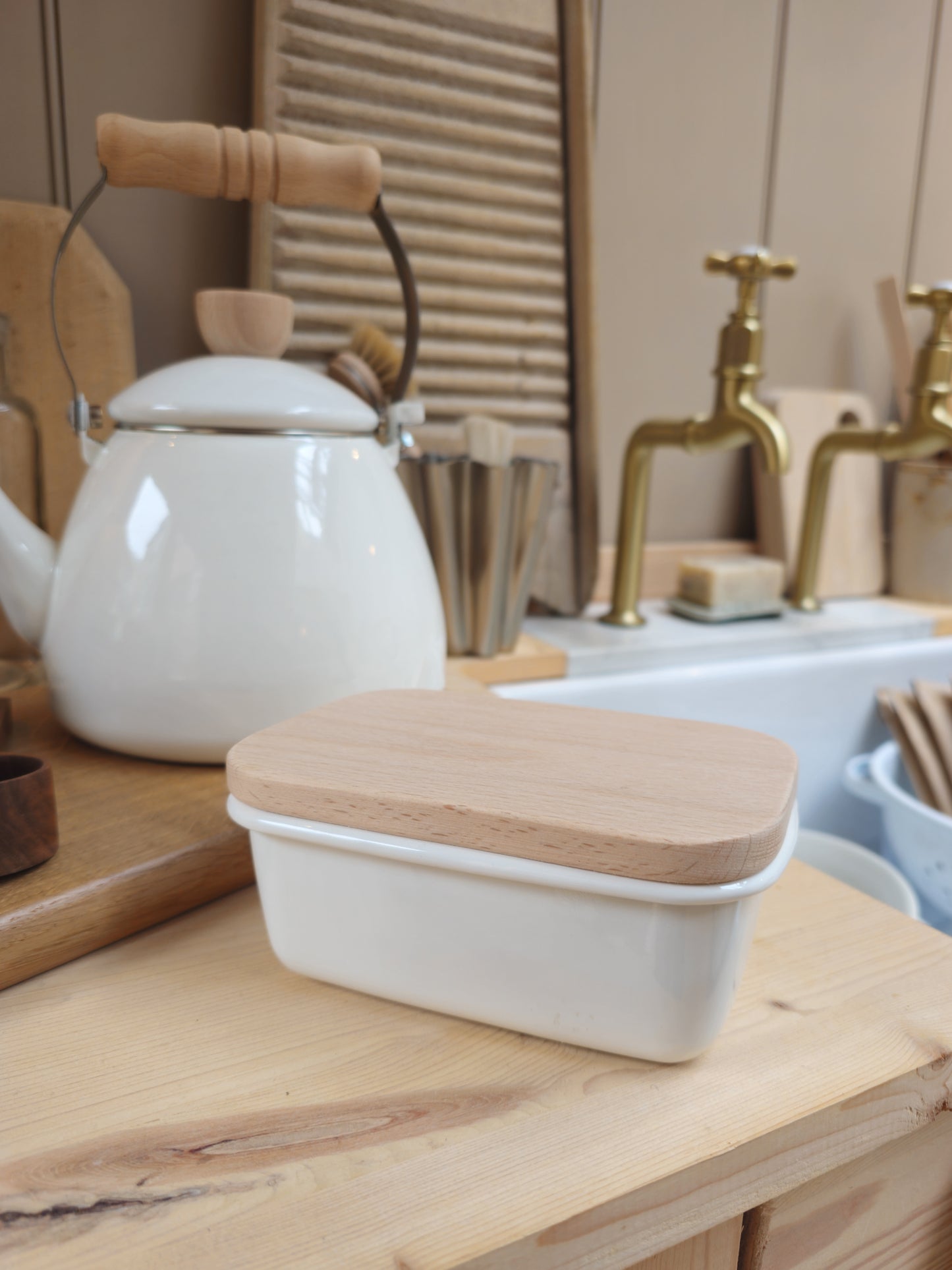 Enamel Butter Dish | SECONDS QUALITY