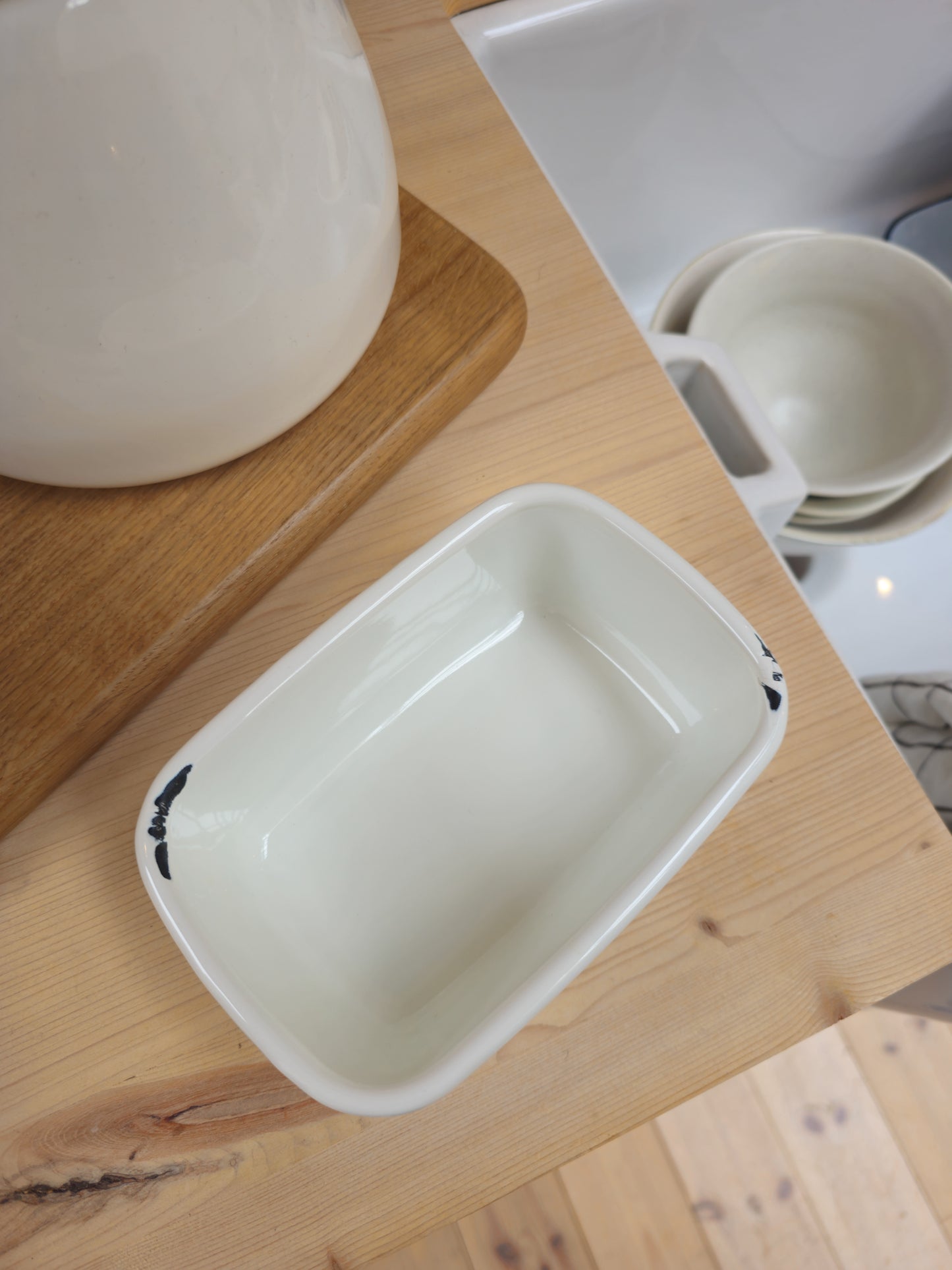 Enamel Butter Dish | SECONDS QUALITY