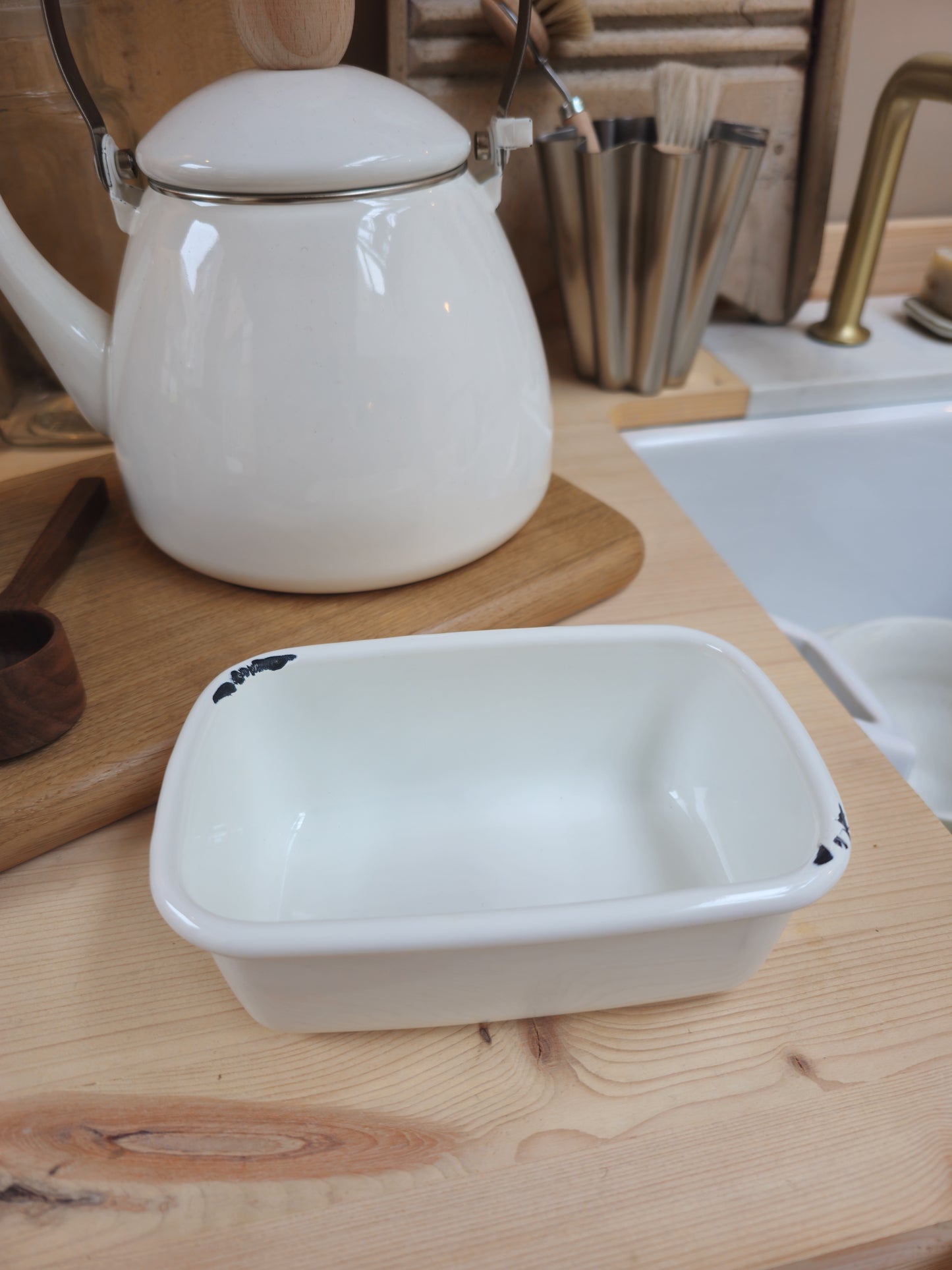 Enamel Butter Dish | SECONDS QUALITY