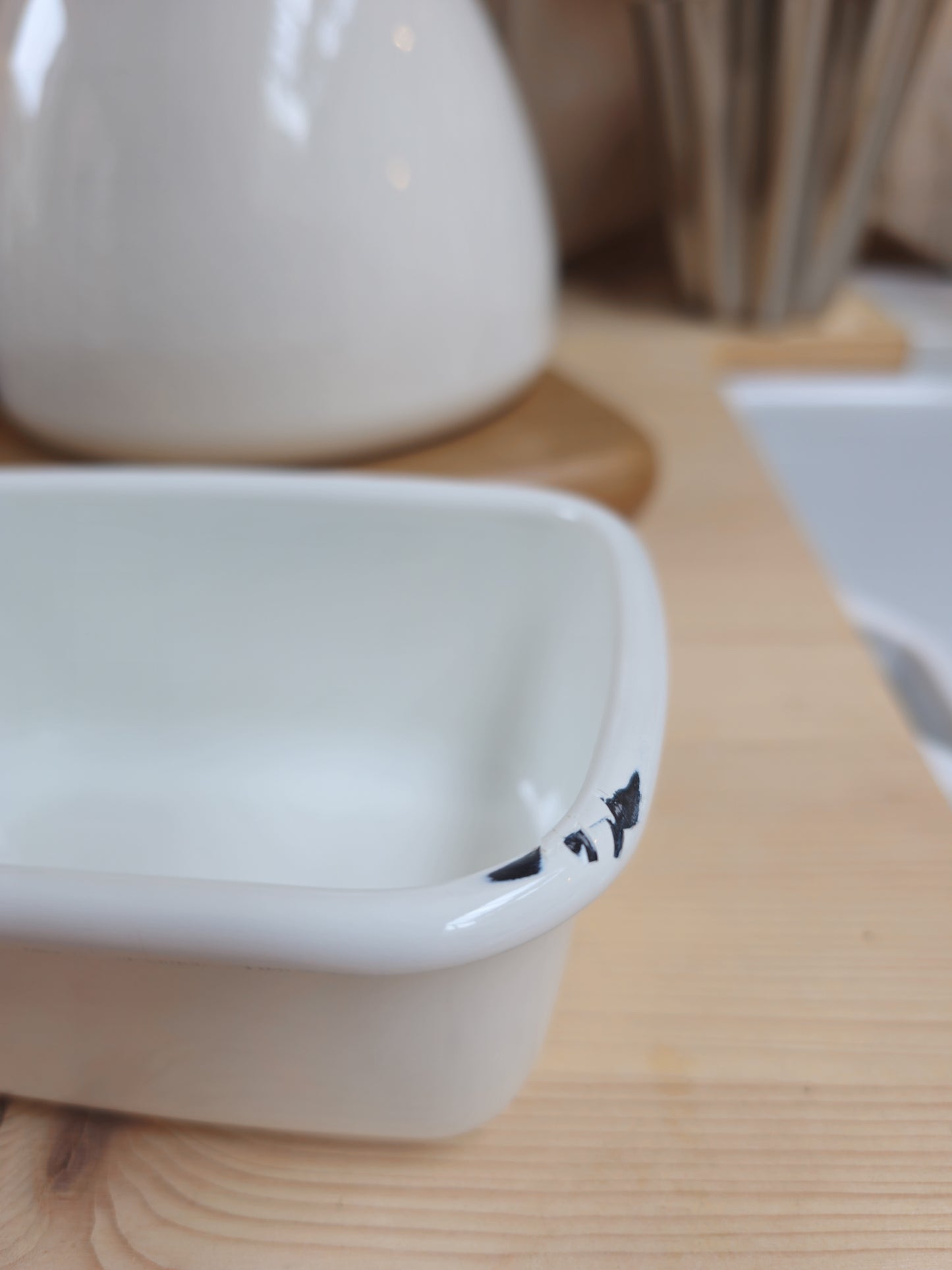 Enamel Butter Dish | SECONDS QUALITY