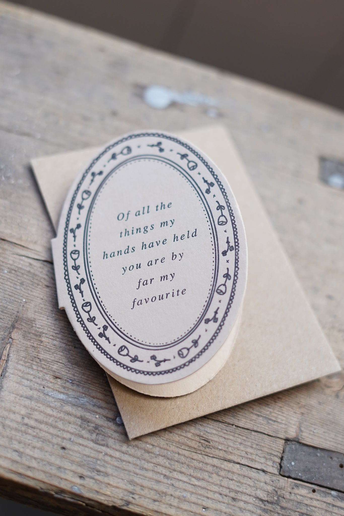 Of All The Things Mini Card