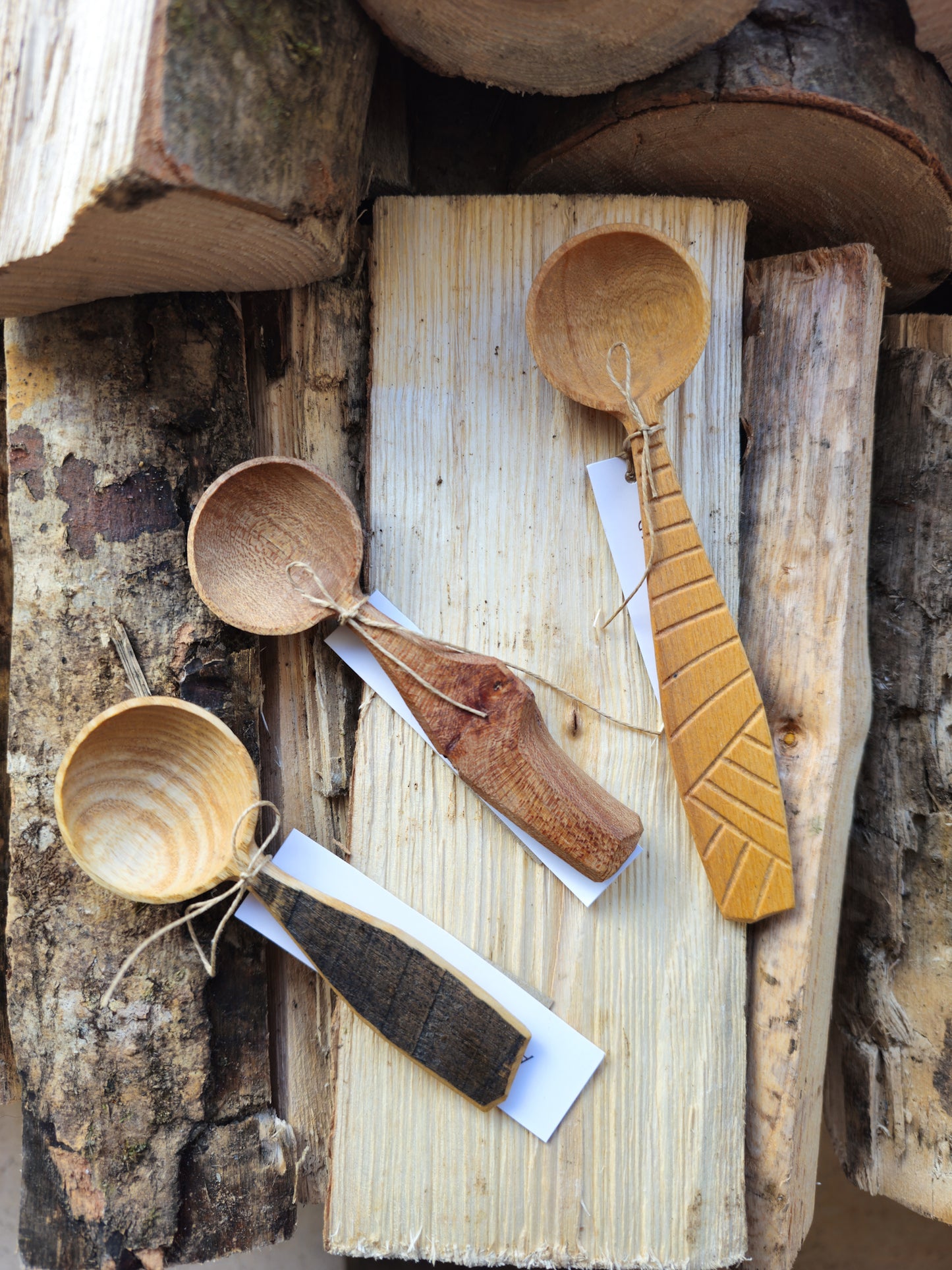 Hand Carved Coffee Scoop | This Cabin Van