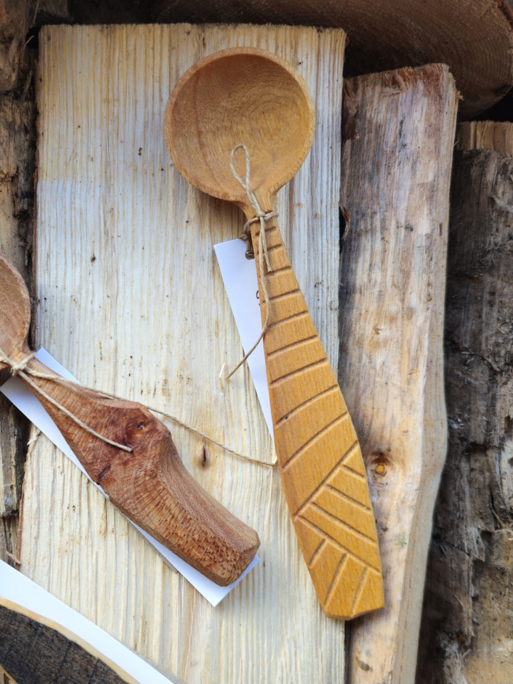 Hand Carved Coffee Scoop | This Cabin Van