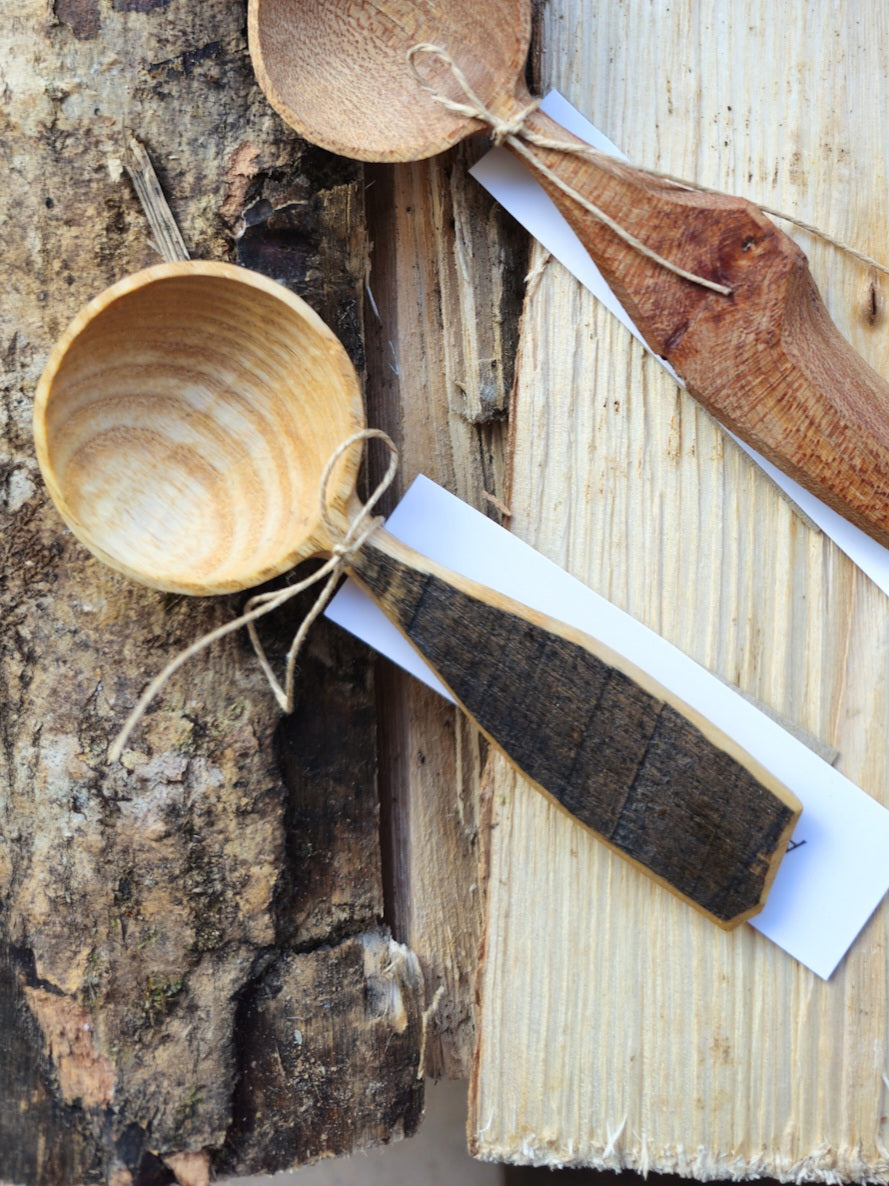 Hand Carved Coffee Scoop | This Cabin Van