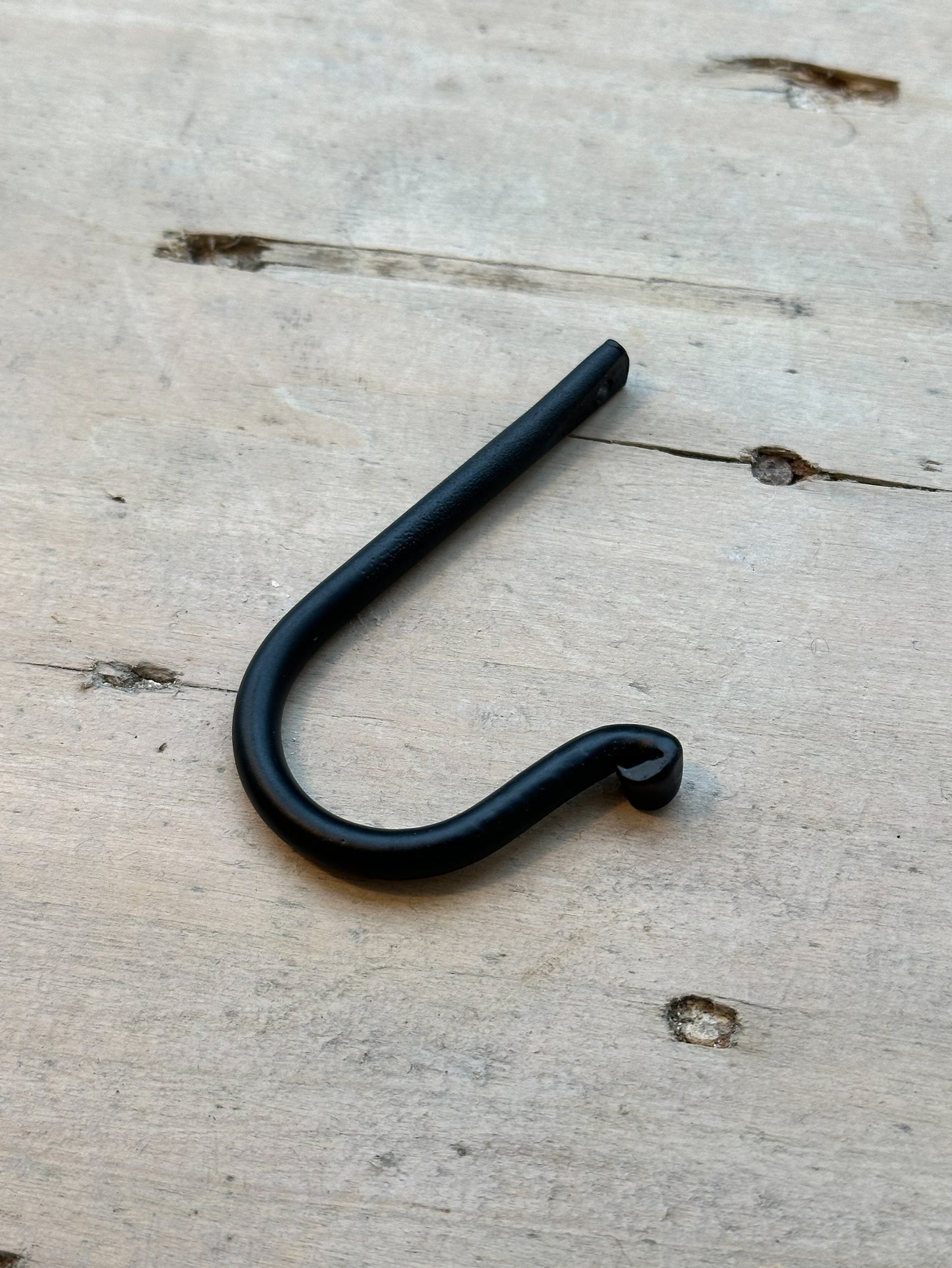 Strömshaga Simple Iron Hook | Black 9cm