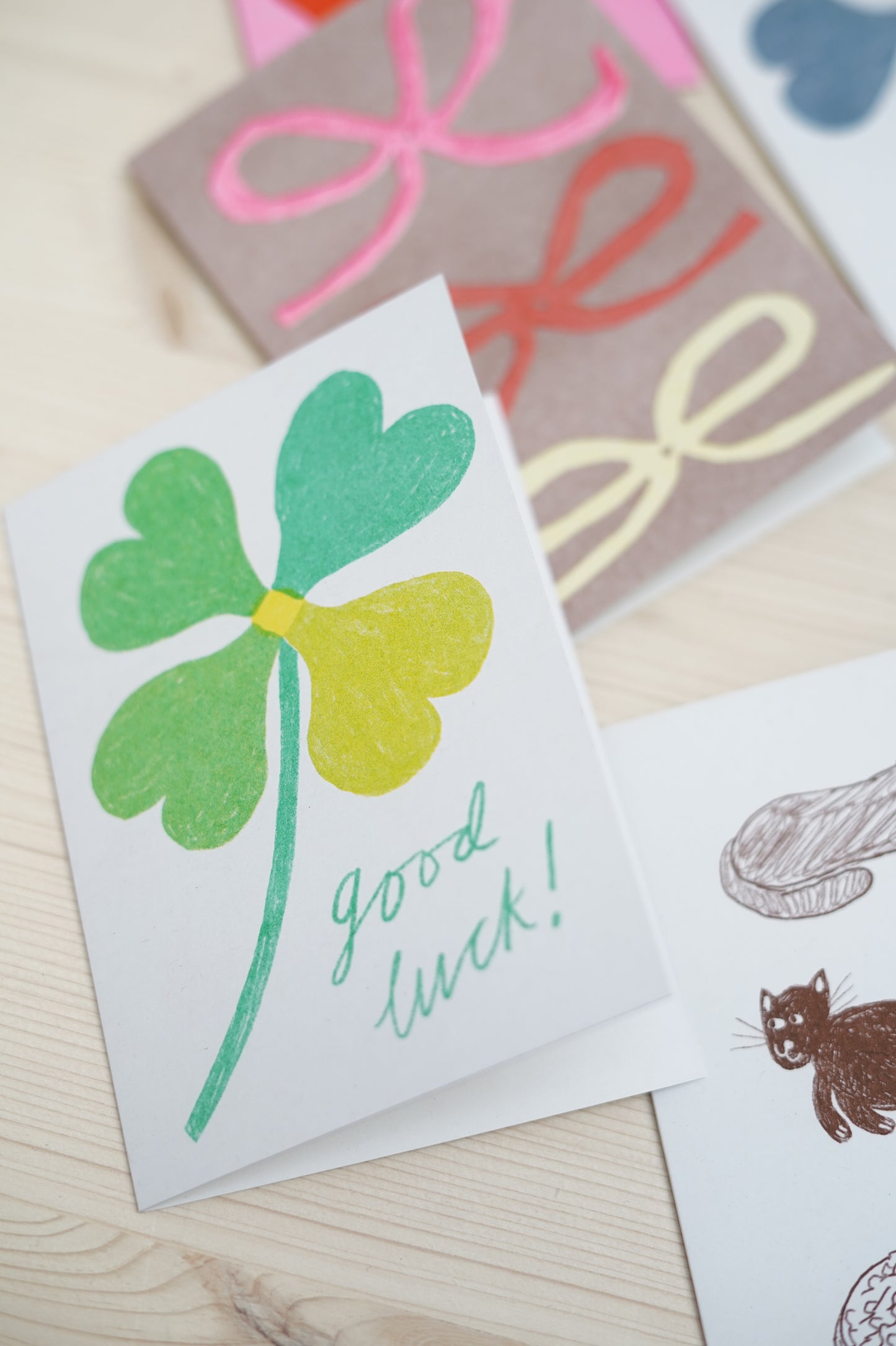 Good Luck Card | Green Clover
