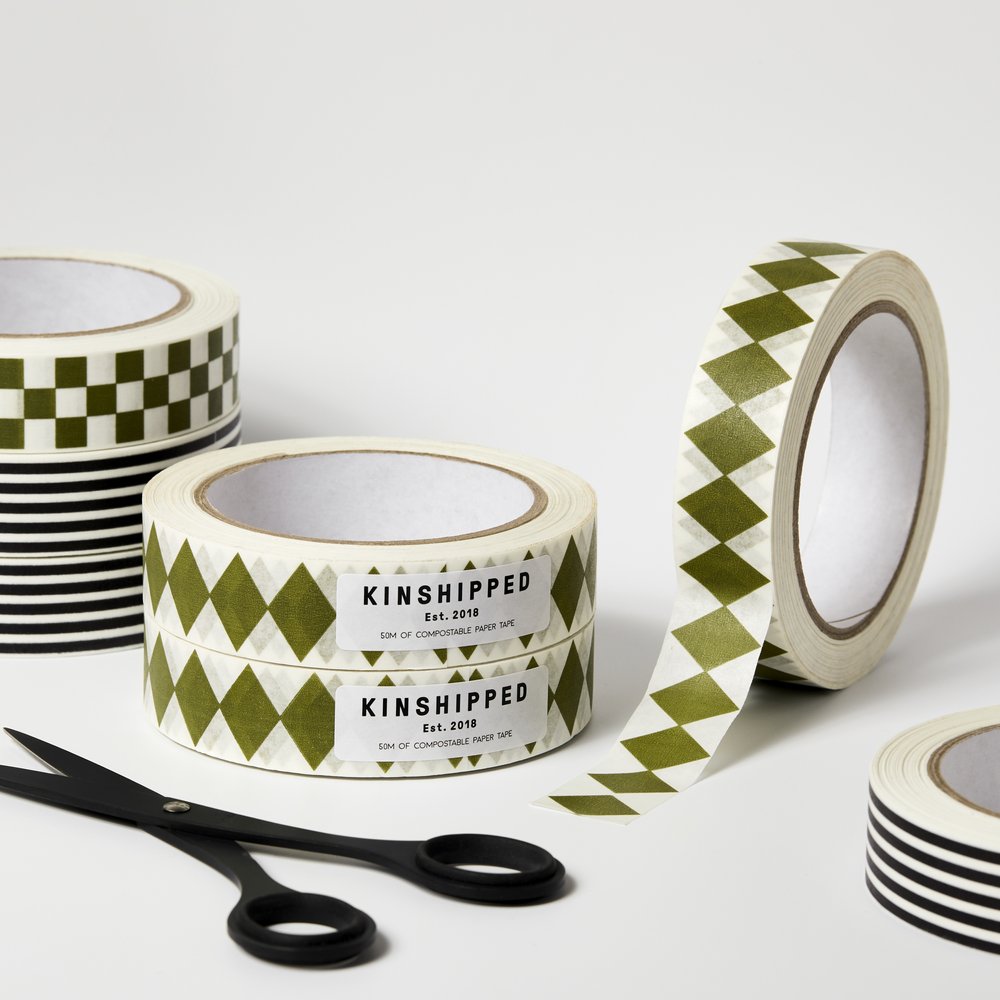 Paper Tape | Green Diamond