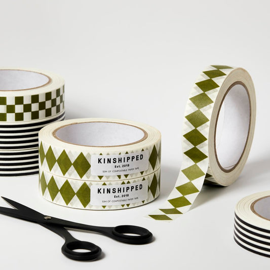 Paper Tape | Green Diamond
