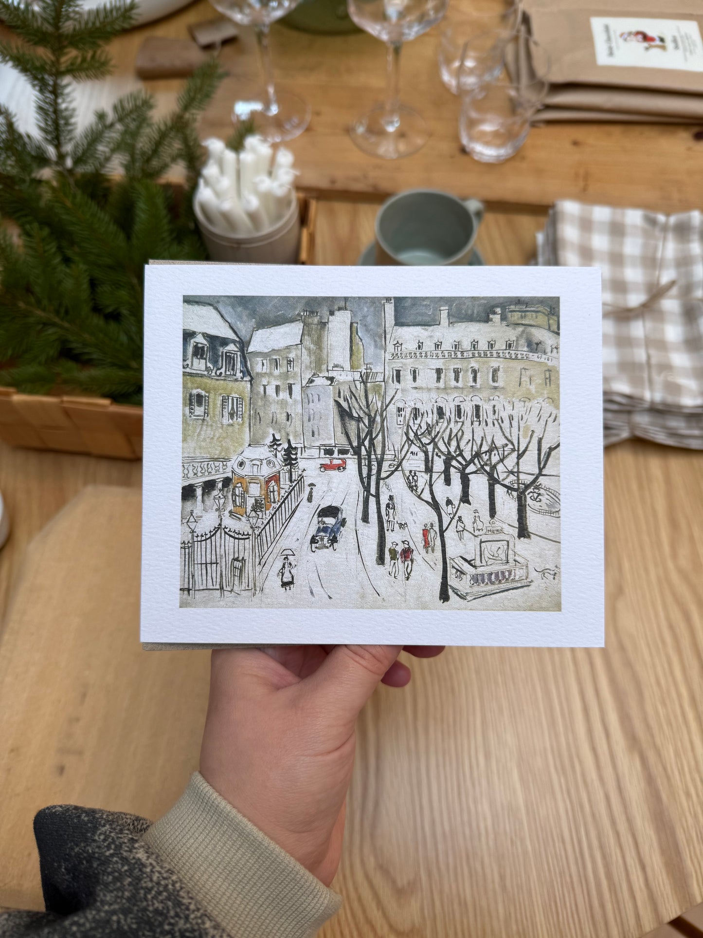 Paris Snowscene Card