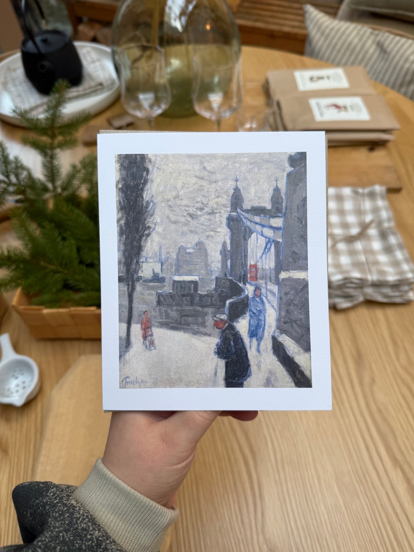 Hammersmith Bridge, Winter Card