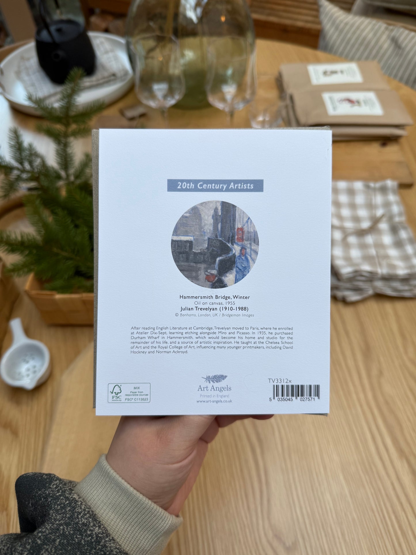 Hammersmith Bridge, Winter Card