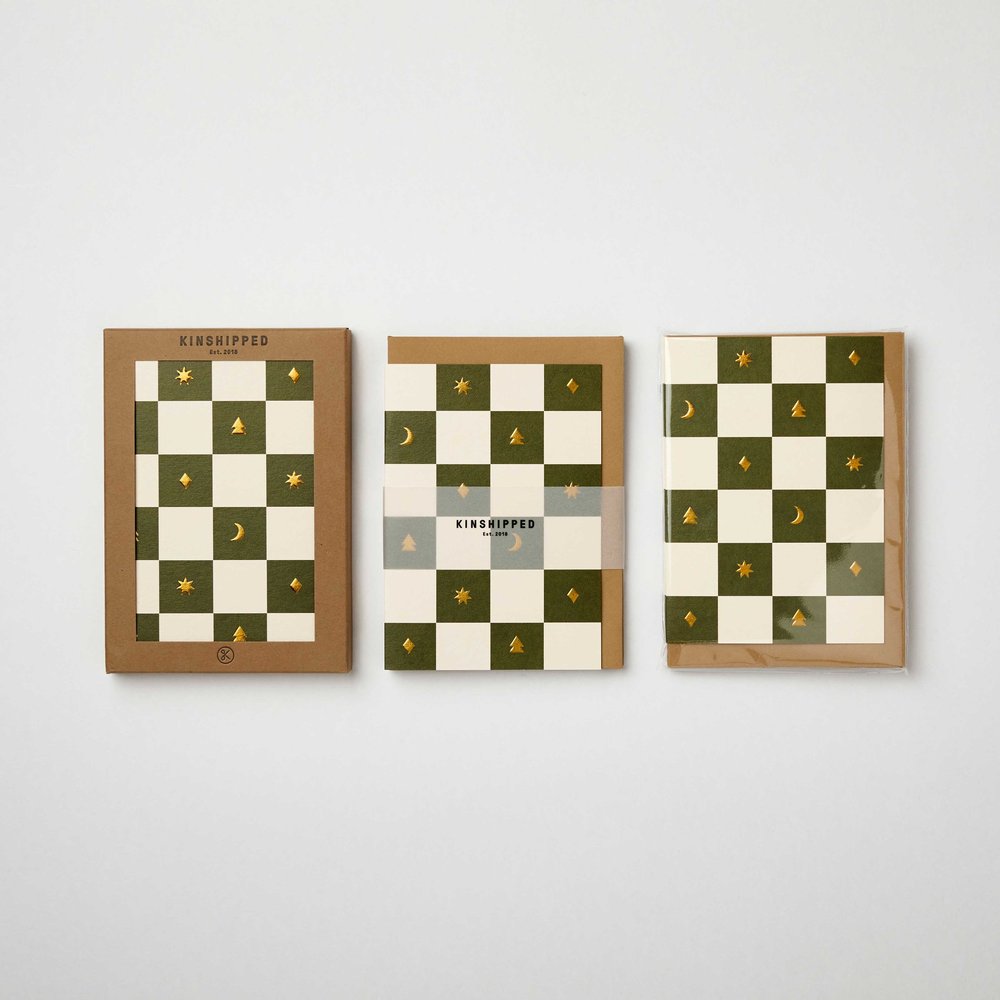 Checkerboard Christmas Card