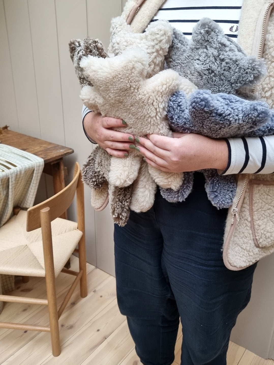 Sheepskin Teddy Bear Hot Water Bottle