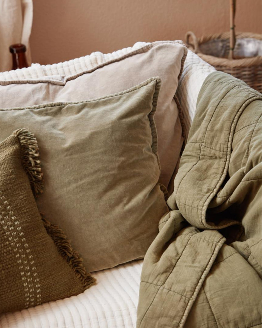 Linen Cushion | Olive