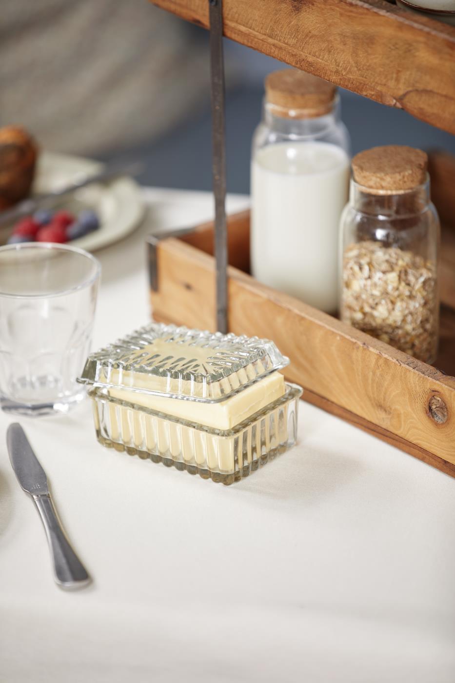 Glass Butter Dish