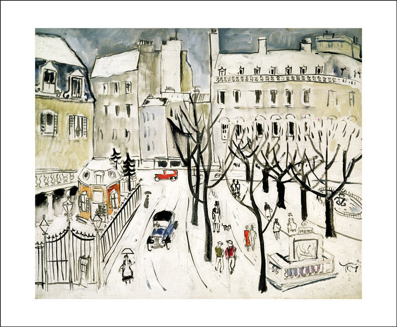 Paris Snowscene Card
