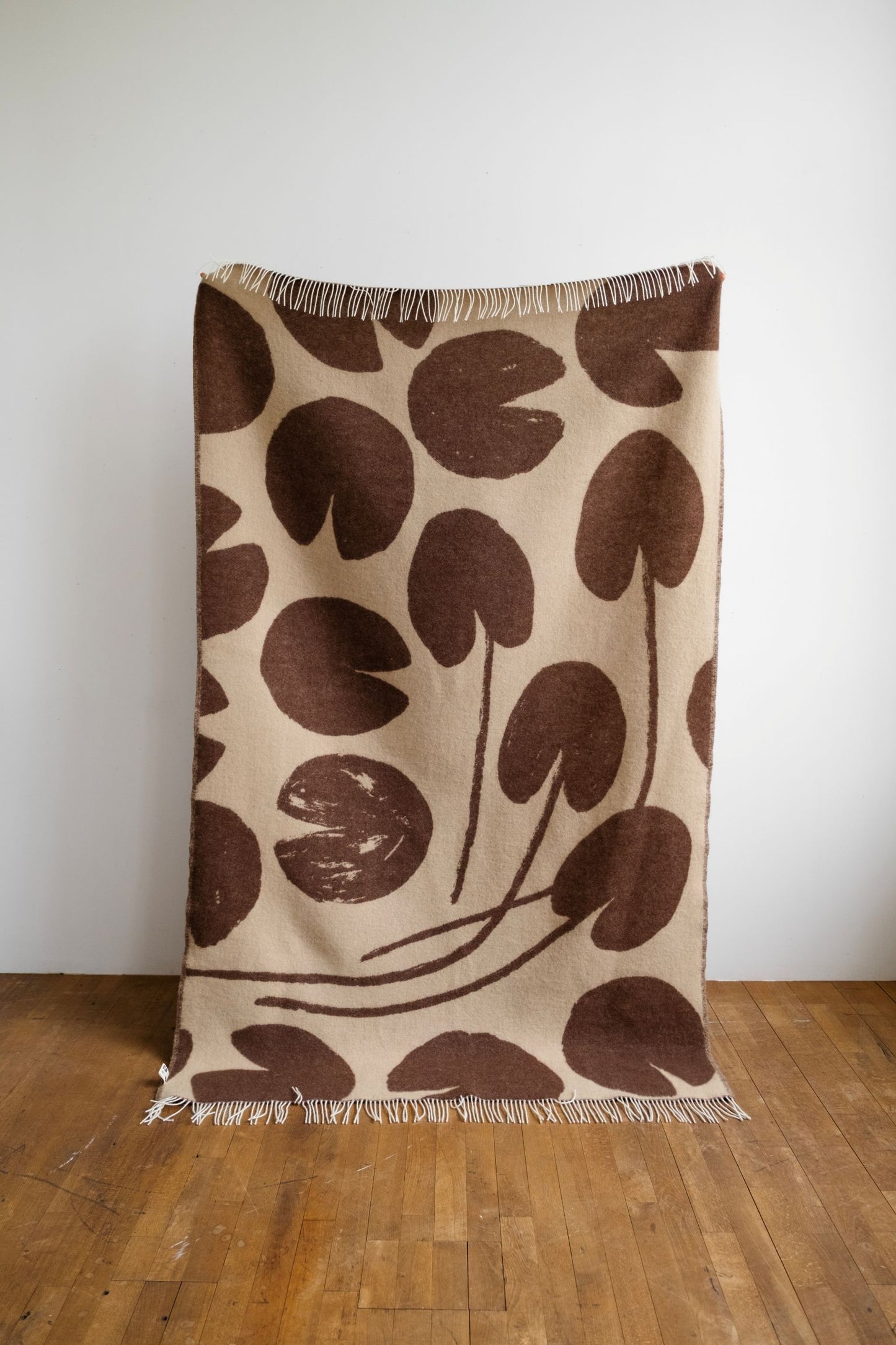 Water Lilies Wool Blanket