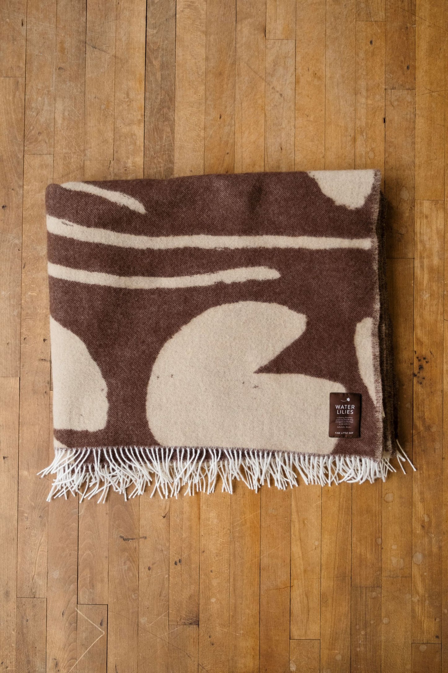 Water Lilies Wool Blanket