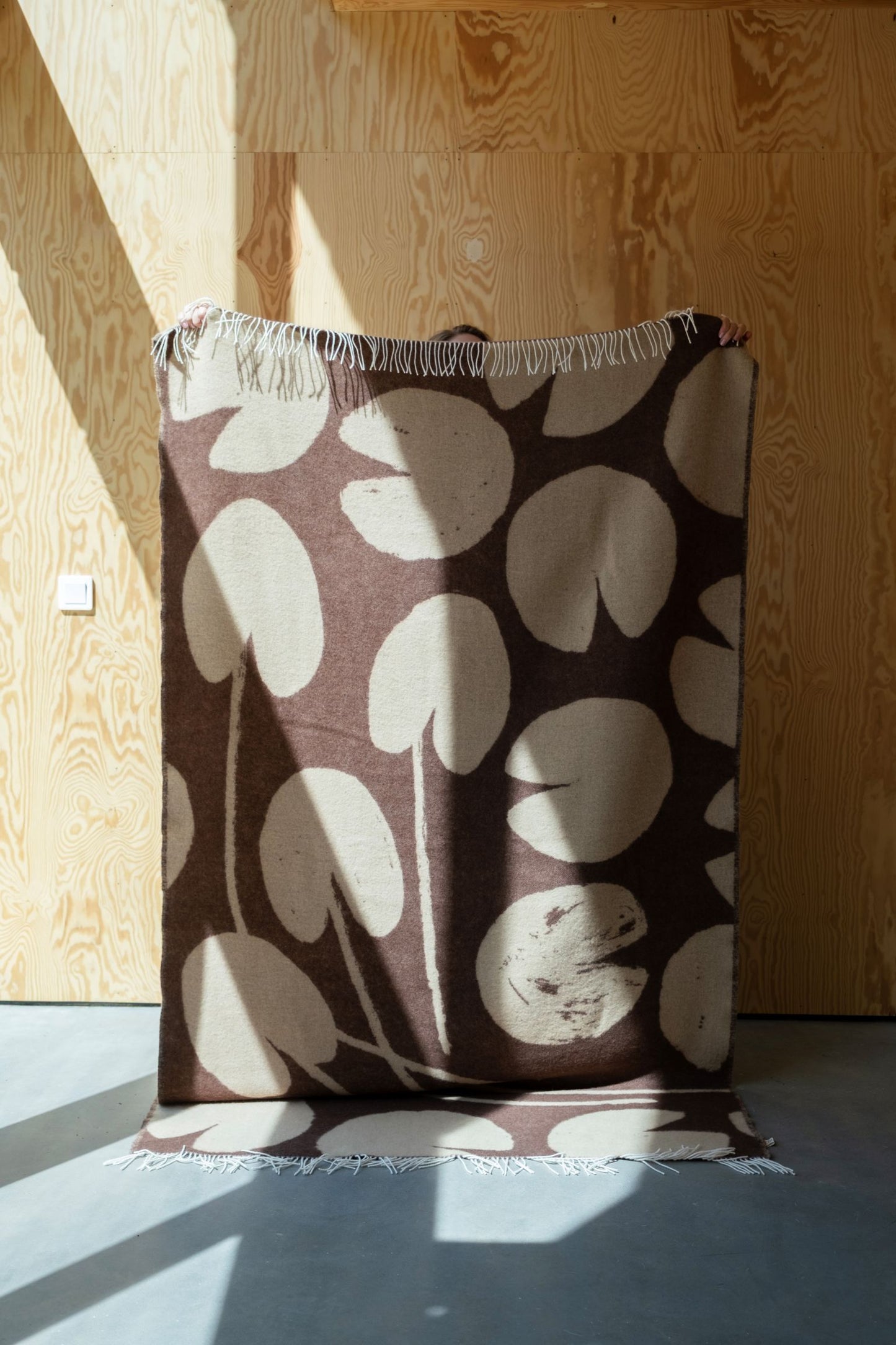 Water Lilies Wool Blanket