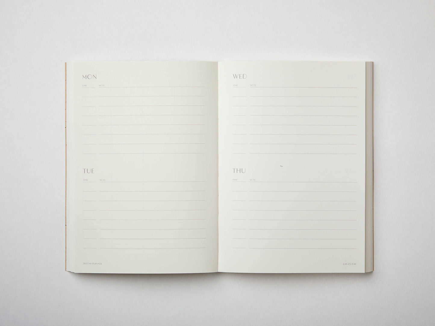 365 Undated Lay Flat Planner | Moss Green SECONDS