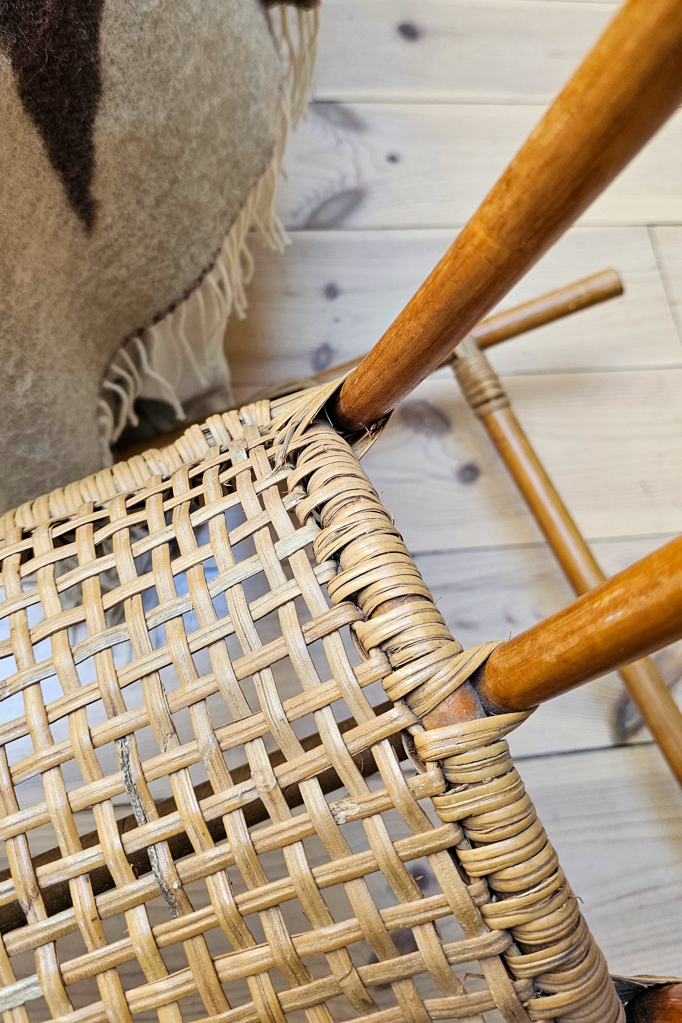 Vintage Franco Albini Bamboo Rocking Horse