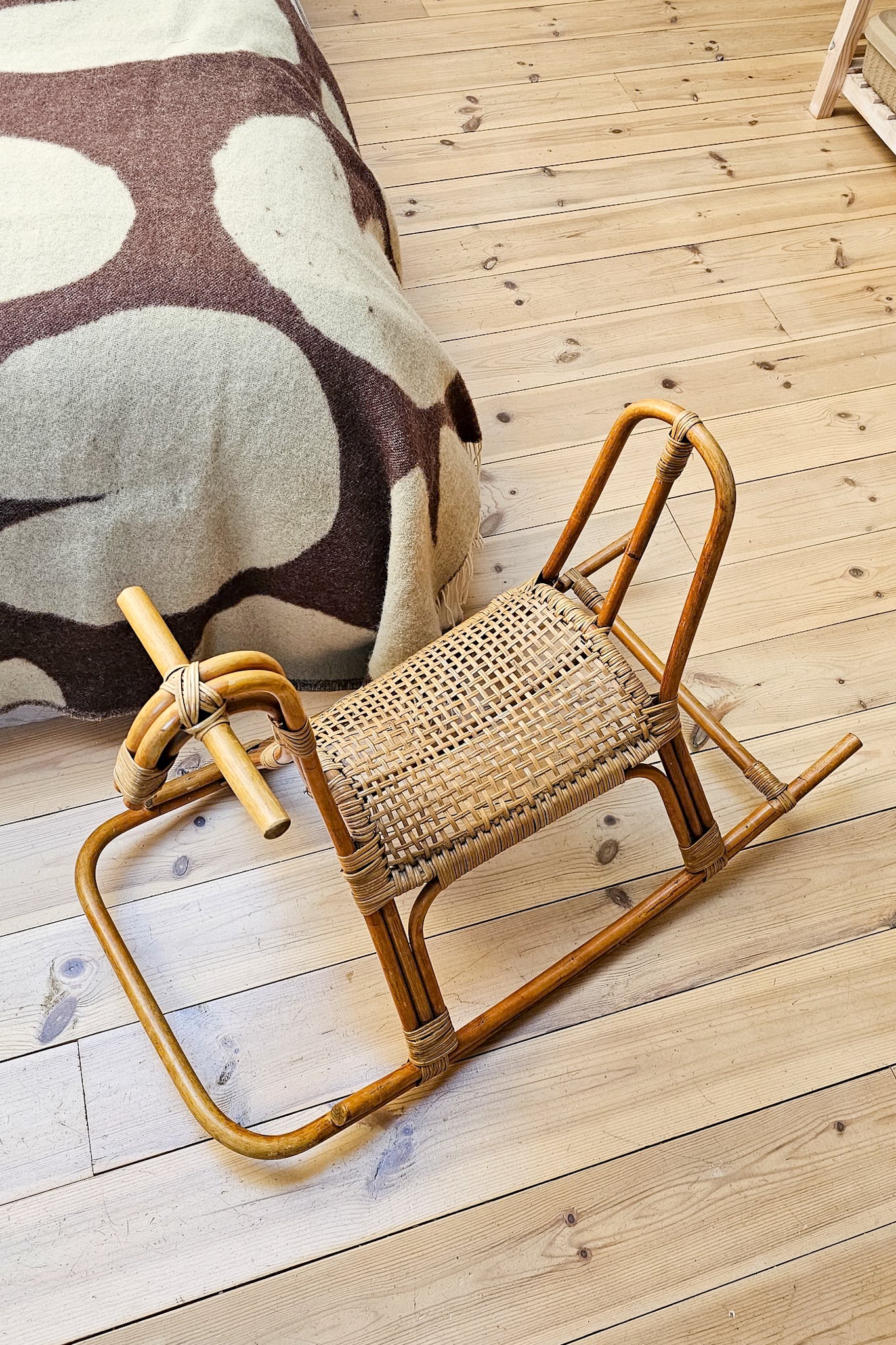 Vintage Franco Albini Bamboo Rocking Horse