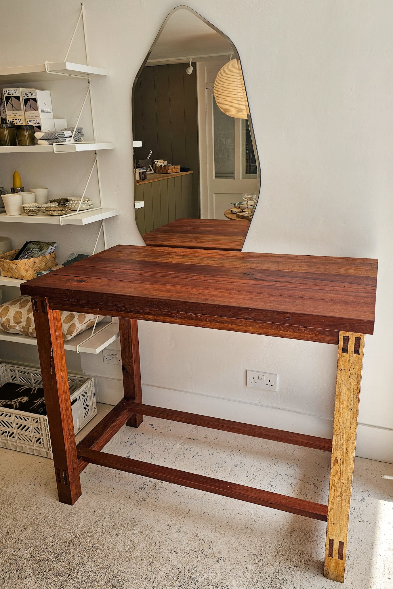 Vintage Hardwood Lab Bench