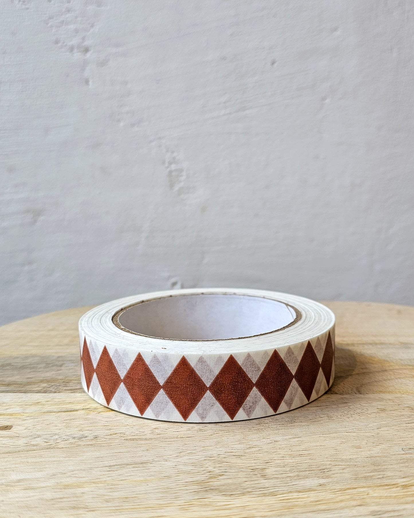 Paper Tape | Burgundy/ Russet Diamond