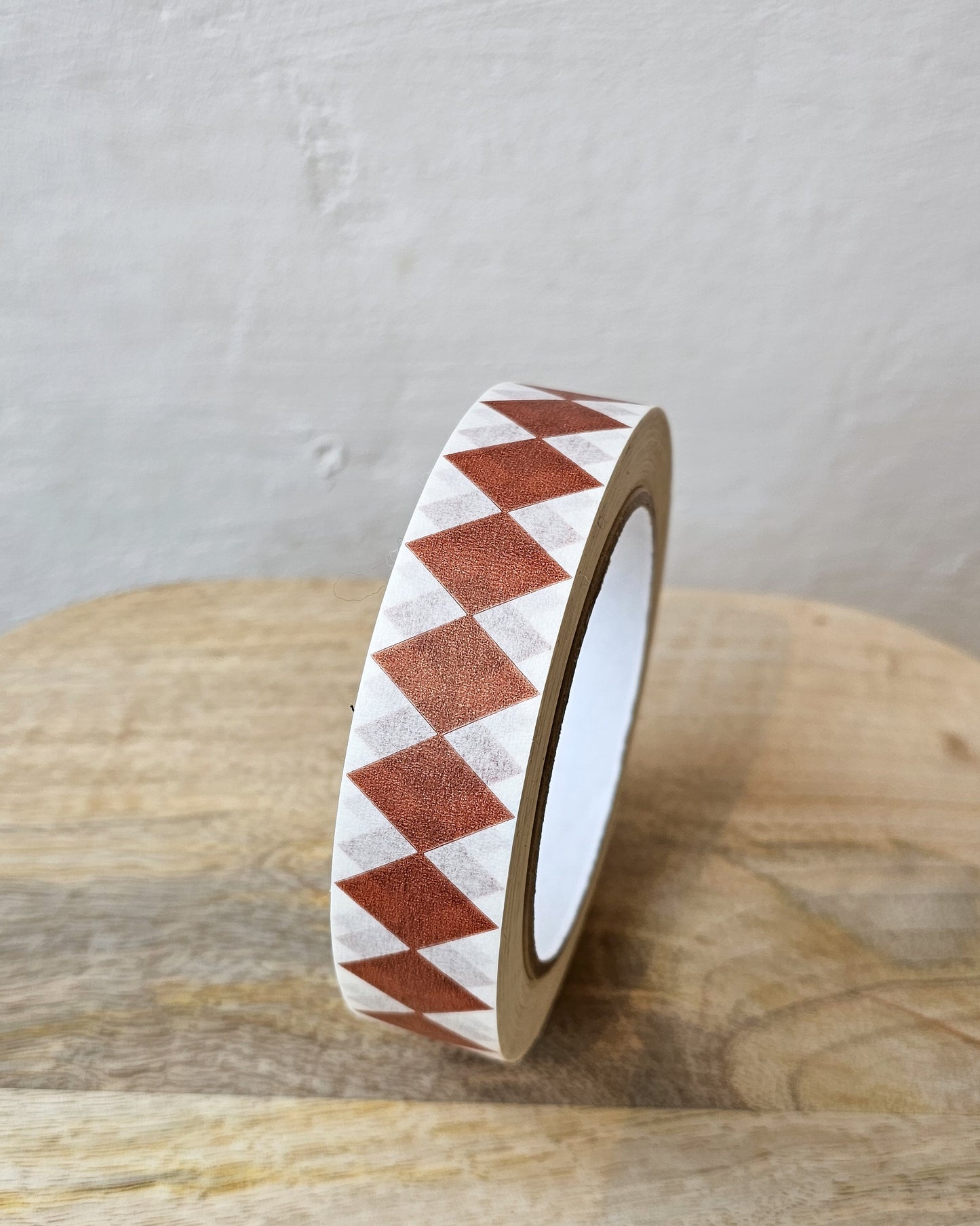 Paper Tape | Burgundy/ Russet Diamond