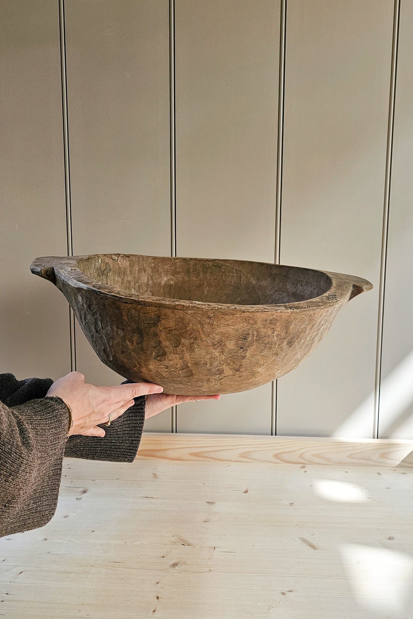 Antique Dough Bowl