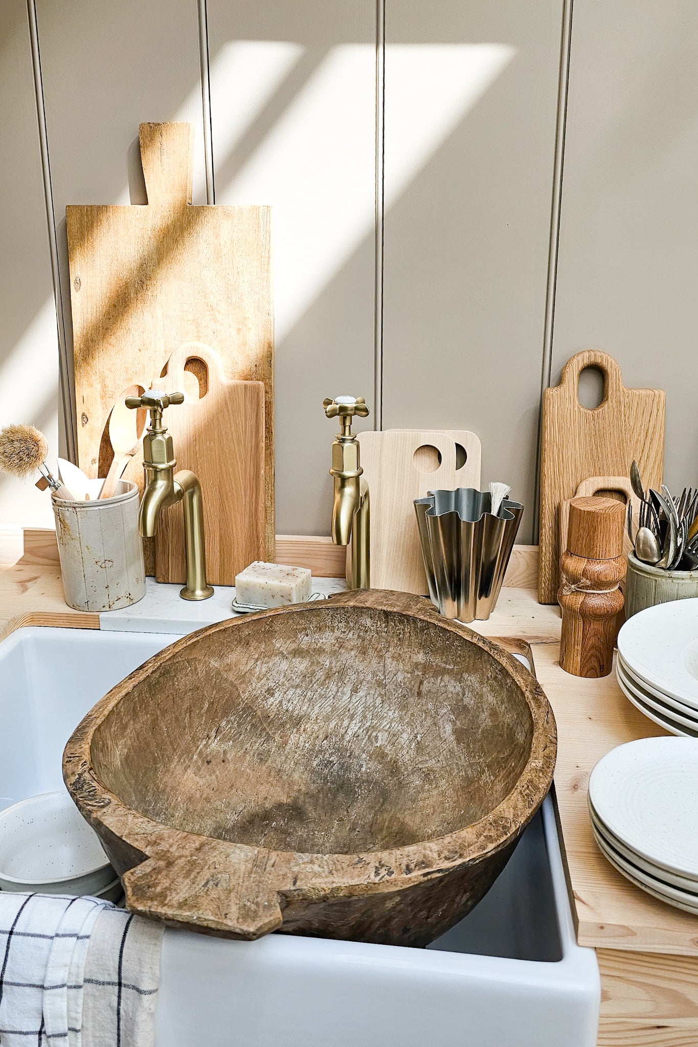 Antique Dough Bowl