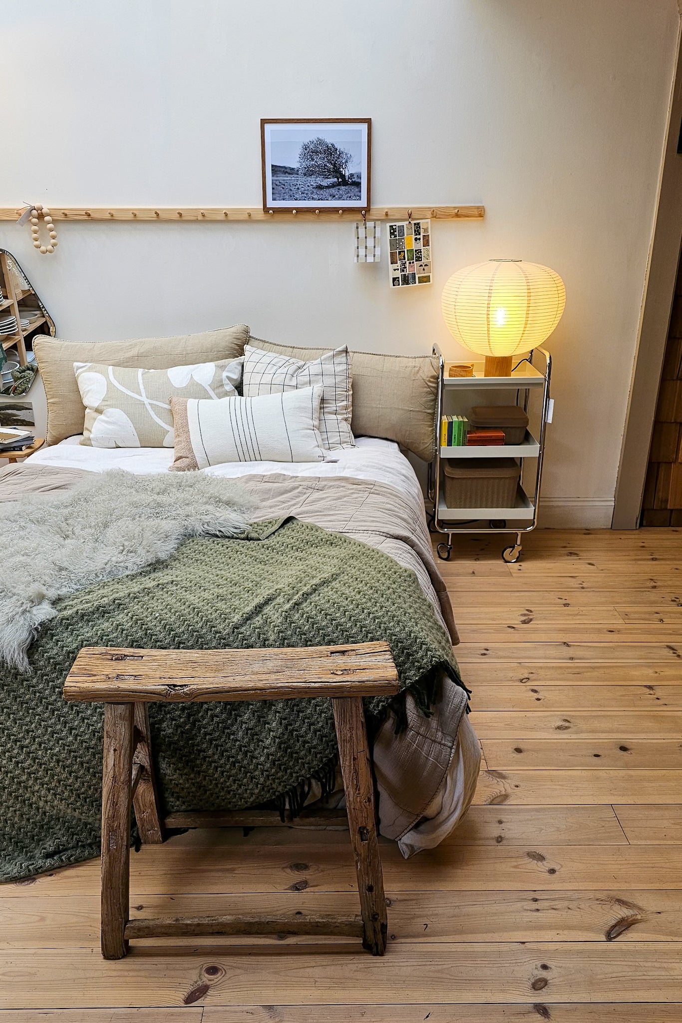 Vintage Rustic Stool | Long