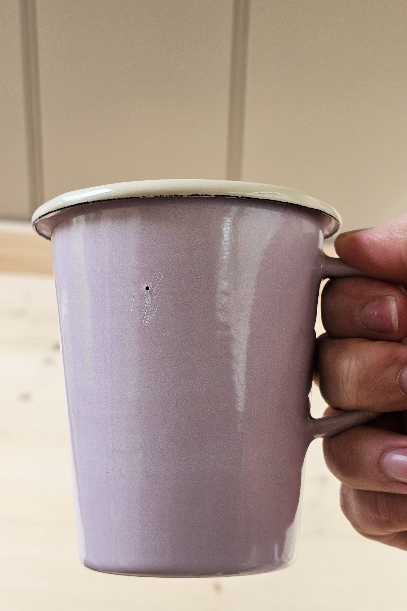 Colour Block Vintage Enamel Cups | Various