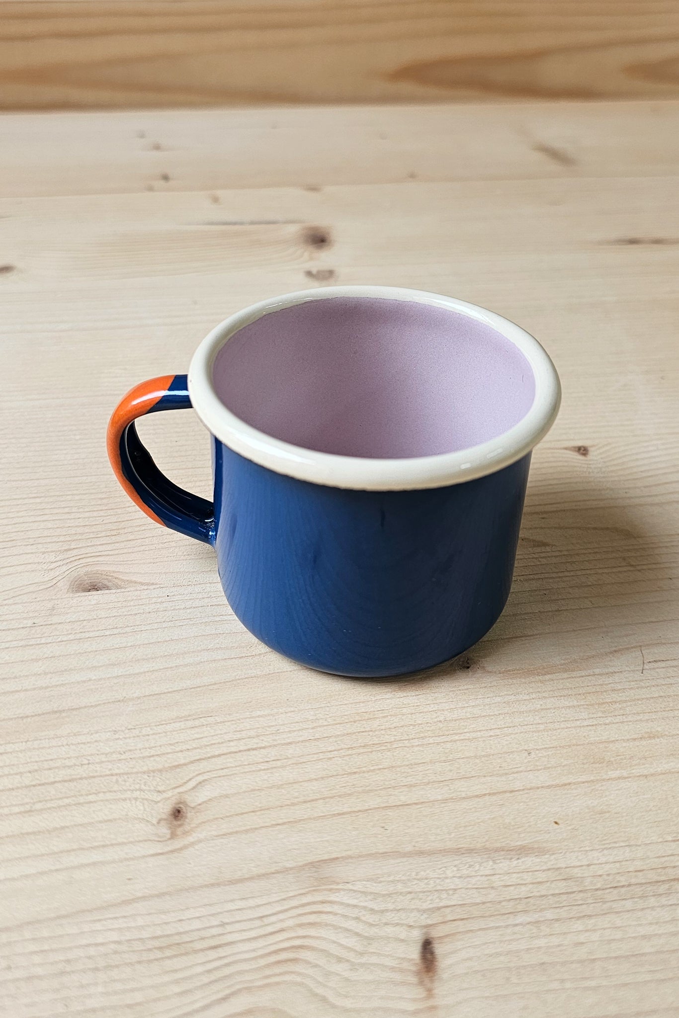 Colour Block Vintage Enamel Cups | Various
