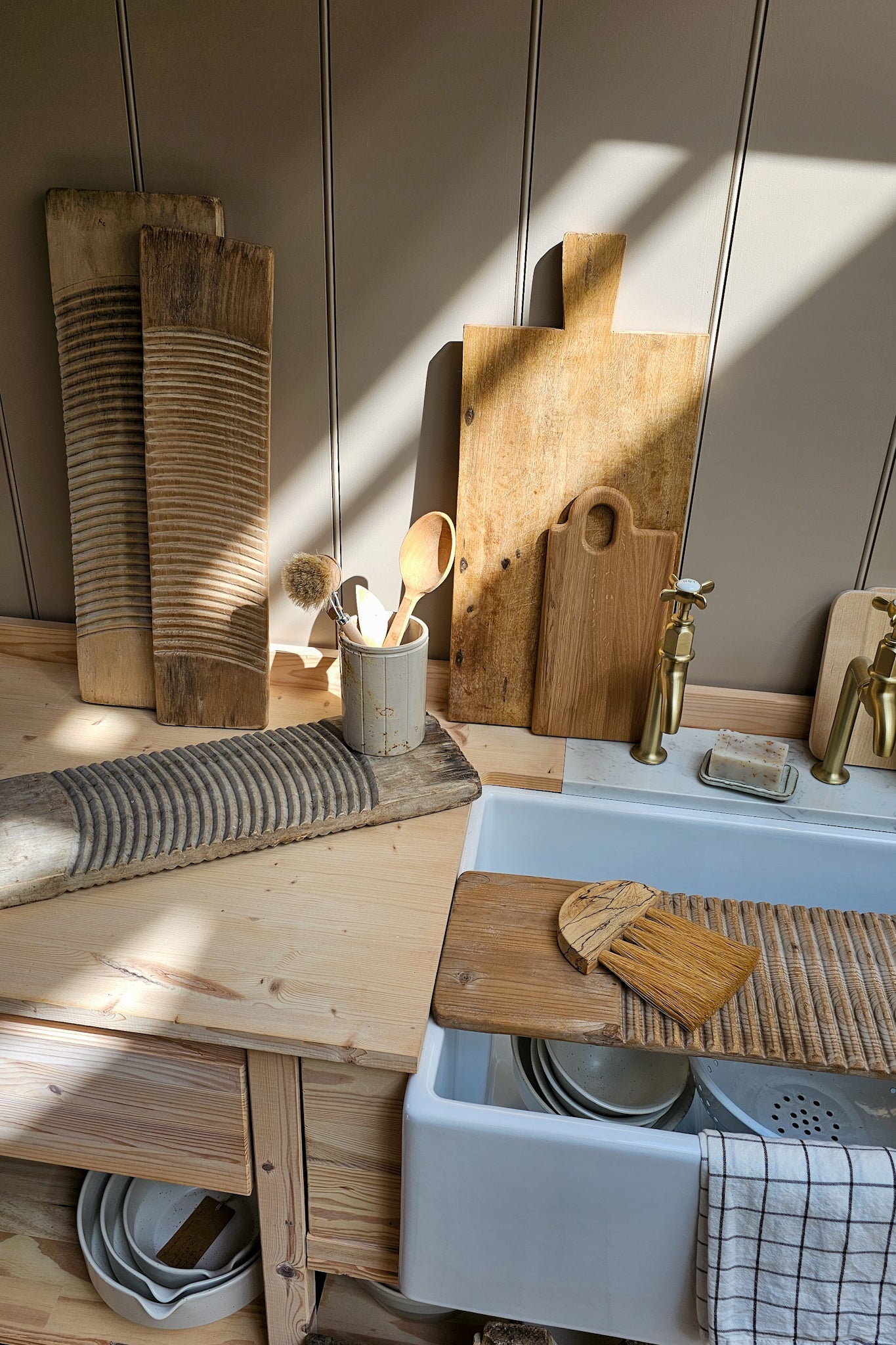 Vintage Wooden Washboard | Various