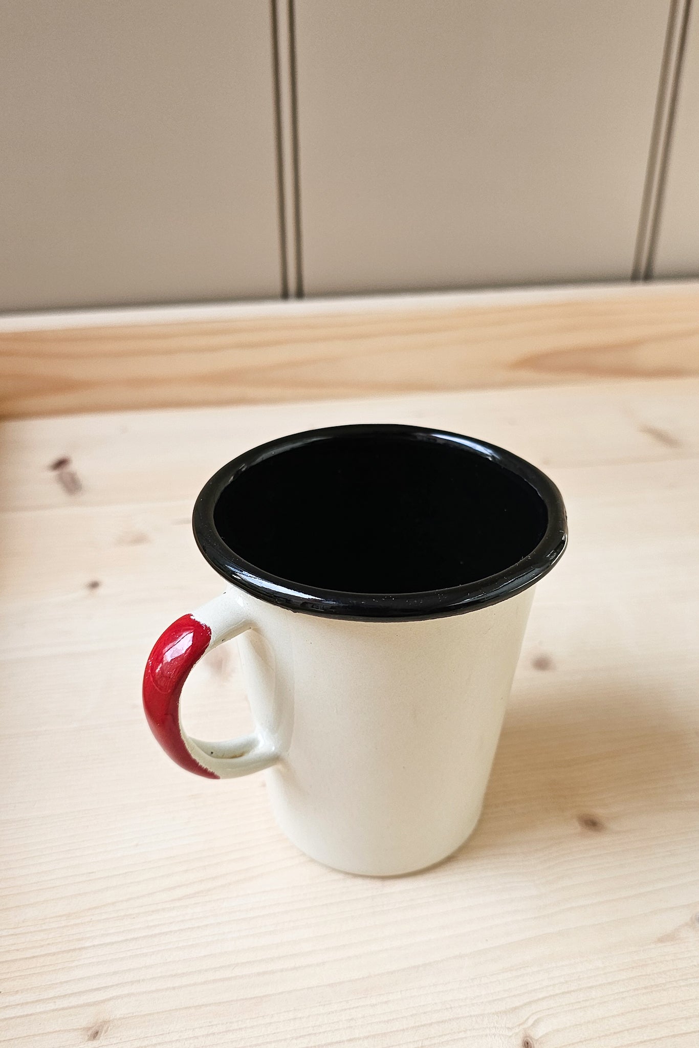 Colour Block Vintage Enamel Cups | Various