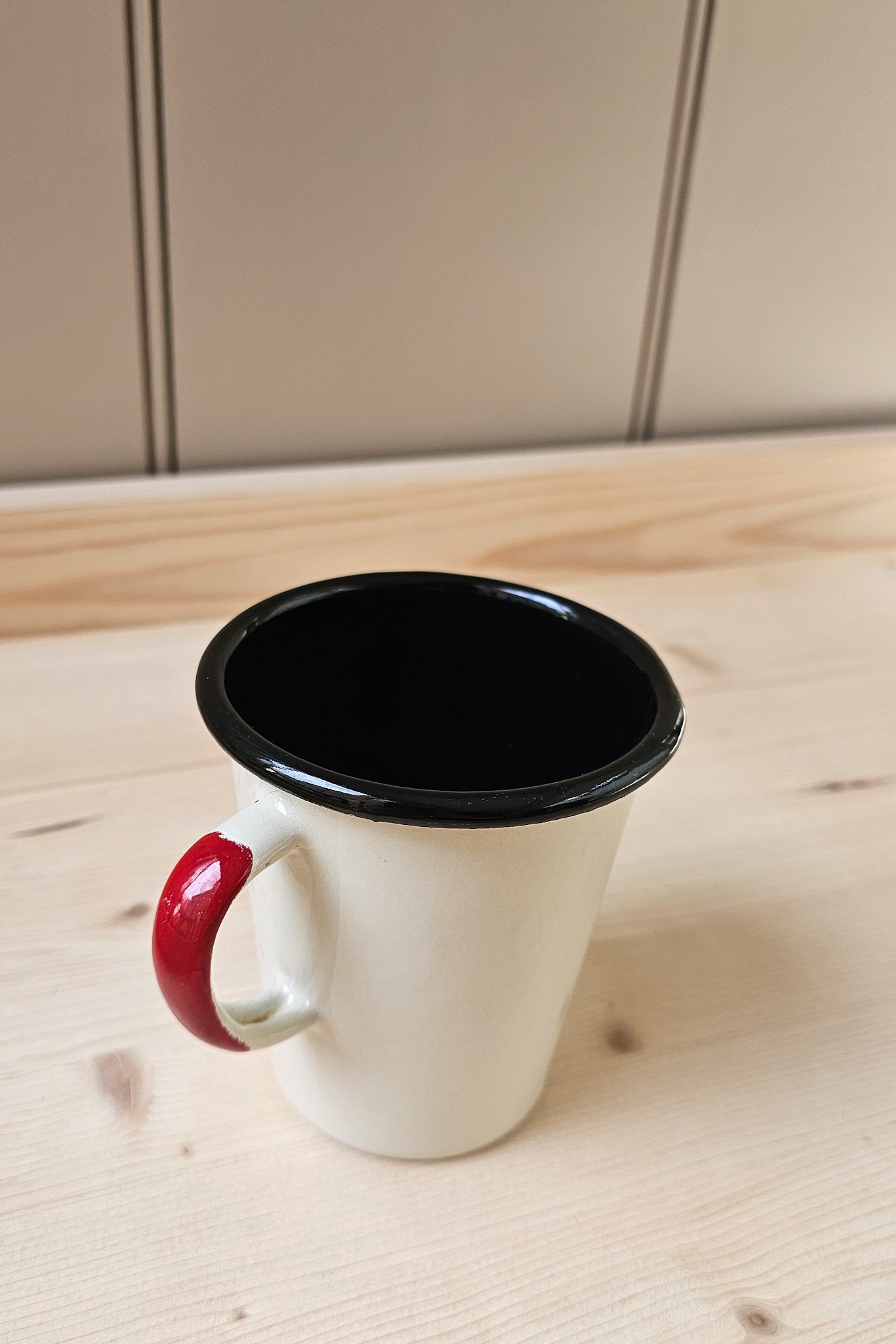 Colour Block Vintage Enamel Cups | Various