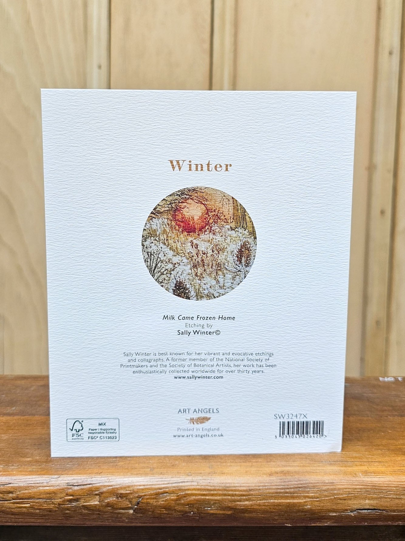 Milk Came Frozen Home Card