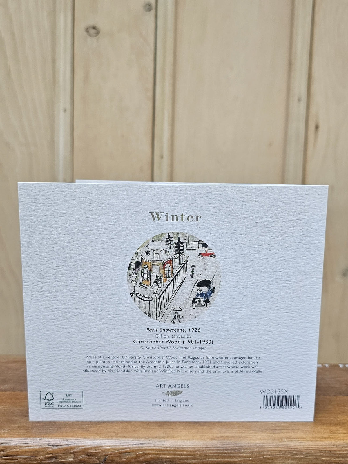 Paris Snowscene Card