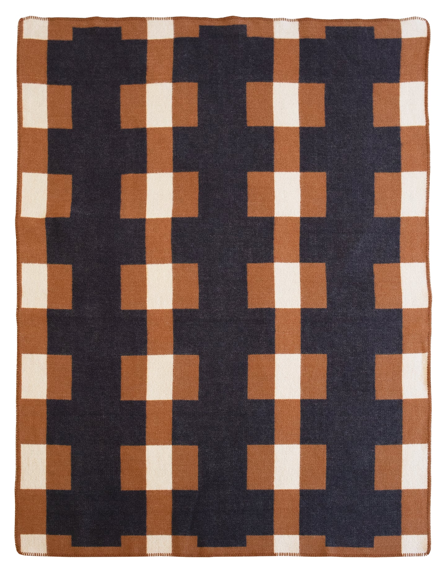 Brita Sweden Marta Lambswool Blanket flat lay against a white background.